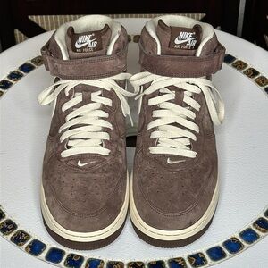 Nike Air Force1 Mid QS chocolate Retro chocolate and cream size 10 SB dunk suede